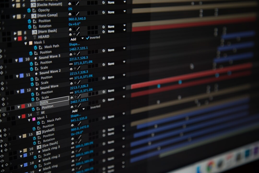 video editor working on timeline